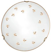 Kolarz 731.11.4.160- Fali lámpa NONNA 1xE27/60W/230V átm. 30 cm virágos rózsaarany