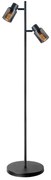 REBECCA állólámpa 2xE14/8W/230V fekete/füstszínű