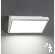 Brilagi-LED kültéri fali lámpa TRIANGLE LED/20W/230V fehér IP65 érzékelővel