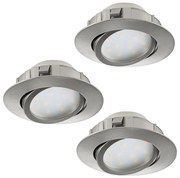 Eglo 95859- SET 3x LED Beépíthető lámpa PINEDA 1xLED/6W/230V