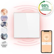 Klarstein Wonderwall 360 Smart, infravörös hősugárzó, 60 x 60 cm, 360W, heti időzítő, IP24, fehér