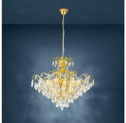 Eglo 39606 - Csillár láncon FENOULLET 9xE14/25W/230V arany