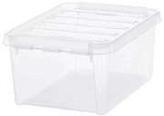 SmartStore Tárolódoboz fehér kapcsokkal Classic, 8l, 8 l