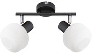 Prezent 27520 - spotlámpa ARYA 2xE14/40W/230V fekete/fehér