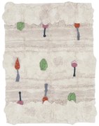 Krémszínű pamut gyerek játszószőnyeg 120x160 cm Veggie Garden – Lorena Canals