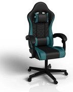 Juskys HyperSeat irodai szék - fekete/türkiz