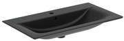 Matt fekete kerámia mosdókagyló 84x46 cm Silk Black – Ideal Standard