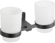 Mexen Vane dupla fogkefetartó pohár, fekete - 7020952-70