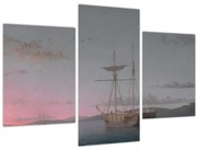 Kép - Fitz Henry Lane, Lumber Schooners at Evening on Penobscot Bay, reprodukciók (90x60 cm)