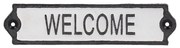 Öntöttvas falitábla 21x5 cm Welcome – Esschert Design