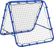 HOMCOM Foci Visszaverő, Állítható Kicker Visszaverő Fali Háló 5 Szögállással, 100 x 95cm Foci Kapu Fiataloknak, Visszaverő Fali Kézilabda Edzéshez, Ké
