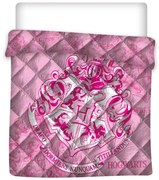 Harry Potter Hogwarts Pink steppelt ágytakaró, paplan 240x220cm