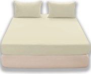 160x200cm gumis lepedő Cotton world jersey Ecru puha GK04