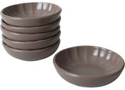 Laguna kerámia tálkészlet, 6 db 12 cm barna