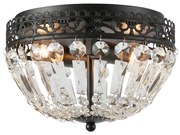 Markslöjd 108598 - Mennyezeti lámpa ETIENNE 2xE14/40W/230V fekete