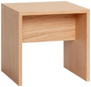 Less tölgyfa tárolóasztal, 40 x 40 cm - Hübsch