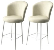 Alte Cream and White bárszék szett, 2 db, 2 db