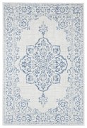 Tilos kék-krémszínű kültéri szőnyeg, 80 x 150 cm - NORTHRUGS