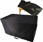 Kerti takaró szett 200 x 200 x 80 cm fekete