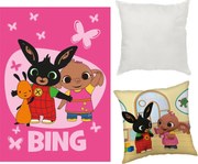 Bing Butterflies Room polár takaró, párnahuzat és párna szett 3 db-os