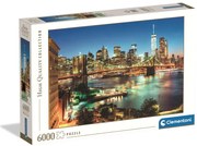 New York Brooklyn Bridge Lights 6000 db-os Compact puzzle Clementoni