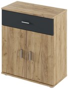 ADELI 2-es típusú szekrény, tölgyfa Artisan