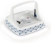 STEFANPLAST Lapos szalvétatartó Tosca fehér/kék