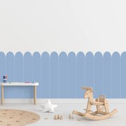 PIPPER. Textil öntapadó tapéta - Boltív - Sötétkék színű Méret: 100cm, Szín: Sápadt