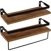 STILISTA Fali polc Volato Duo 2 db 40 cm barna