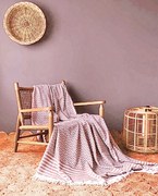 Szőtt pamut takaró exkluzív Lara barna 150x200cm TiaHome