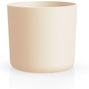 Gardenico Lora virágcserép  homokszinű, 14 cm átmérővel, 14 cm átmérőjű