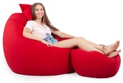 Piros ALL IN XXL Babzsákfotel Garnitúra
