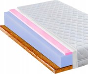 25 cm-es ortopéd matrac tartós hr kókusz 170x180 natúr kókusz H4