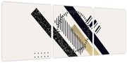 Kép - Geometriai formák N⁰5 (órával) (90x30 cm)