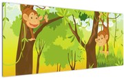 Kép - majmok (120x50 cm)