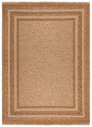 Natúr színű kültéri-beltéri szőnyeg 160x230 cm Layla Border – Flair Rugs