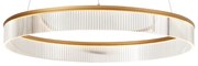 Modern függőlámpa sárgaréz 78cm LED-del, 3 lépésben dimmelhető - Anello Chandelier