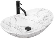 Pultos mosdó Rea Royal 60 Statuario Marble Matt