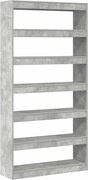 vidaXL Könyvespolc Beton Szürke 100 x 30 x 198 cm Faanyag