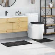 Csúszásmentes fürdőszőnyeg készlet 3 pcs Sötétszürke 50 x 50 cm