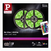 Paulmann 78980 - LED RGB/28W Dimmelhető szalag SIMPLED 10m 230V + távirányító