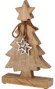 Karácsonyi dekoráció Csillagos fa, mangófa,18x6x30cm