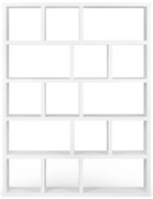 Fehér könyvespolc 150x198 cm Berlin – TemaHome