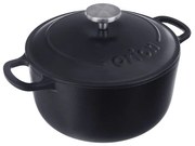 Indukciós tűzhelyhez alkalmas öntöttvas edény fedővel 3,3 l LITINA SMALT – Orion