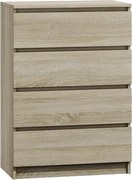 M4 fiókos szekrény, sonoma