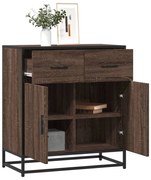 komód barna tölgyfa 68x35x76 cm Műfa