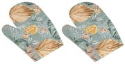 Bellatex Monstera edényfogó szürke, 28 x 18 cm, 2 db