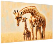 Kép - Zsiráfok (90x60 cm)