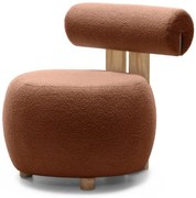 Barna design fotel HANNA, tölgy