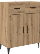 vidaXL Széf fiókkal Artisan tölgy 69,5 x 34 x 90 cm Faanyag